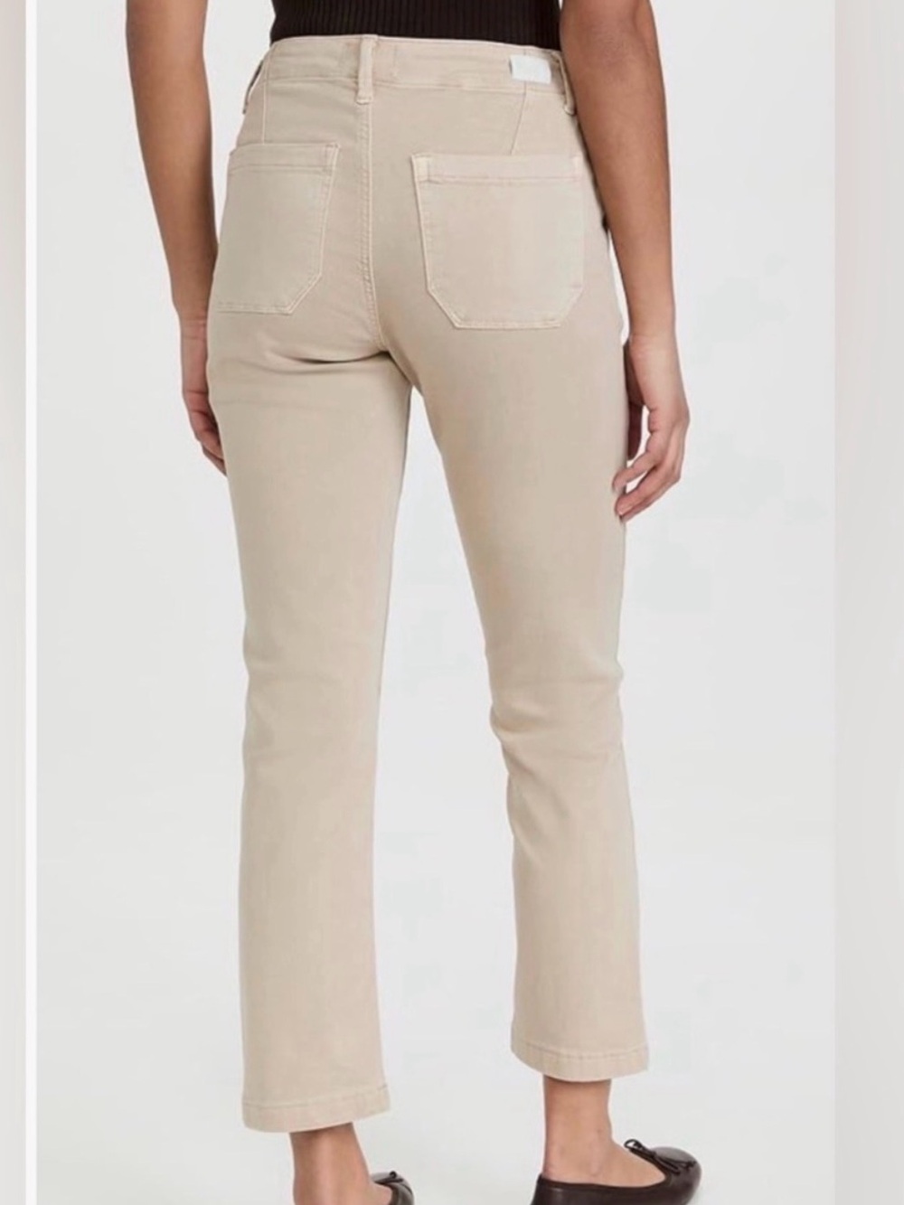 Paige Mayslie Straight Ankle Pant Mid Rose Vintage Warm Sand Sz 27 - Picture 2 of 11